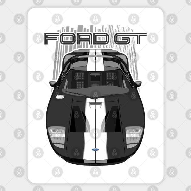 Ford GT-2005-2006-black Sticker by V8social